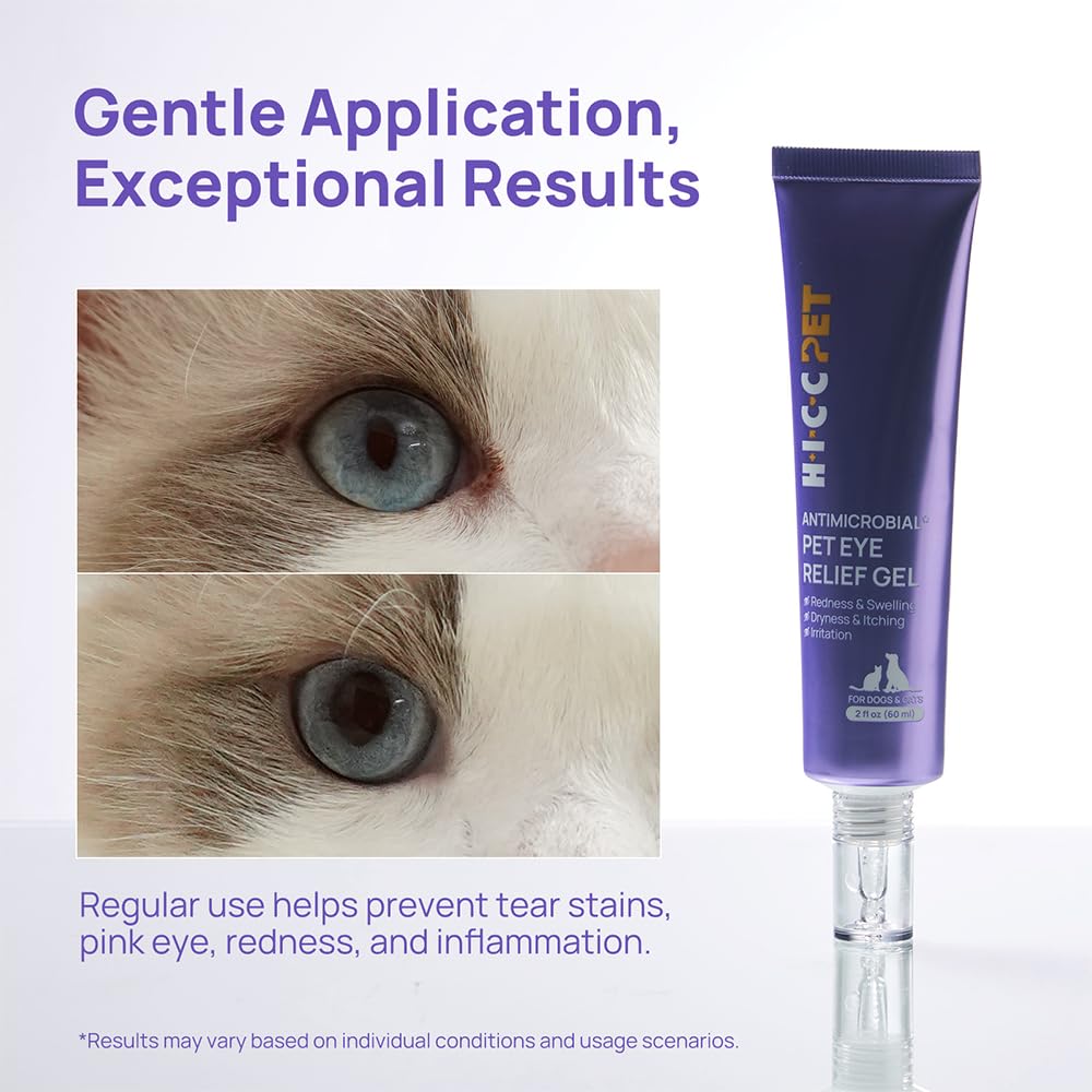 HICC PET Eye Gel for horse eye area aids gentle care.