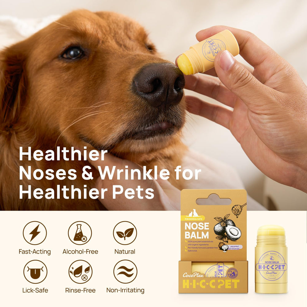 HICC PET Nose Balm weather protection effect on dry nose during cold days.