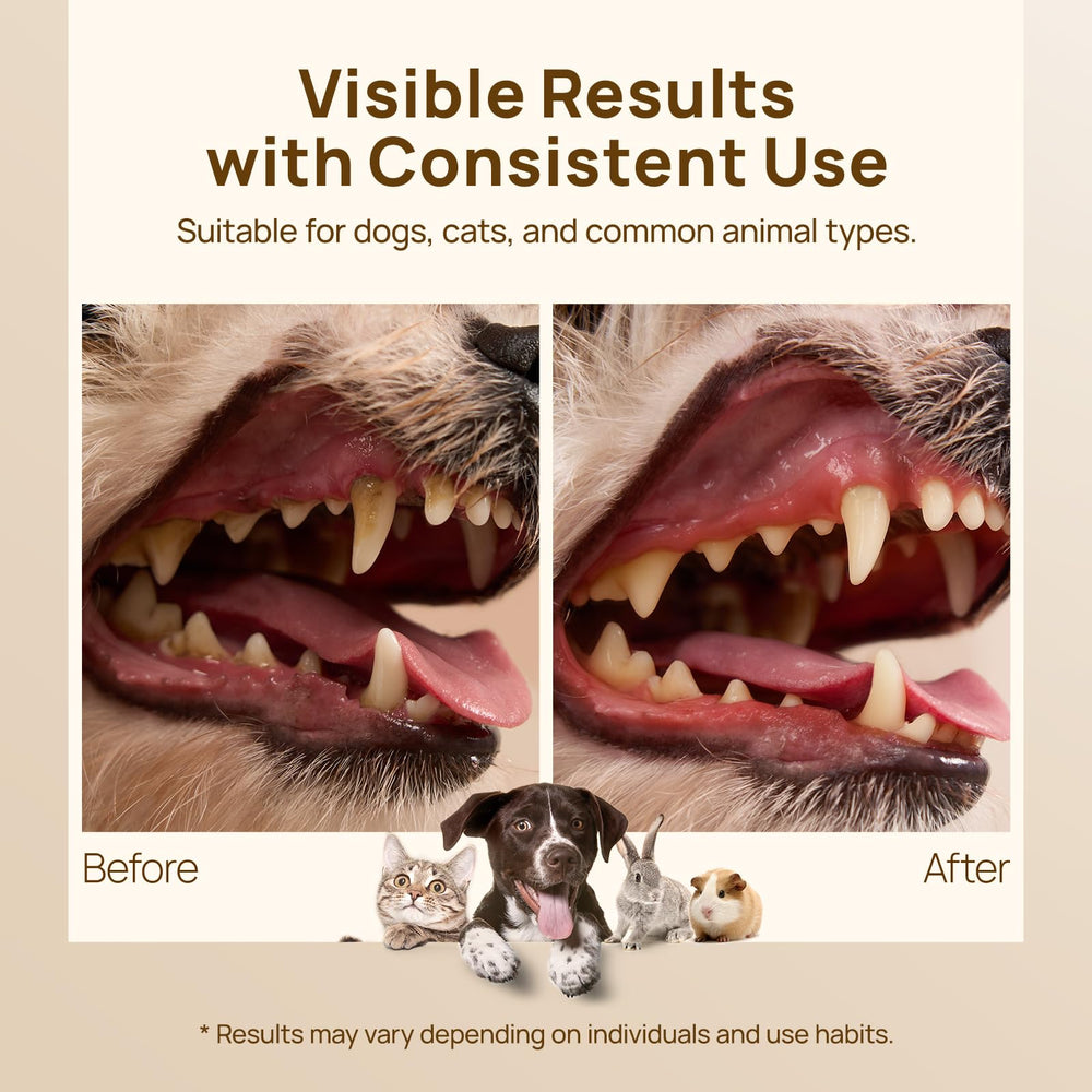 HICC PET Pro toallitas para perros y gatos, cuidado dental cómodo