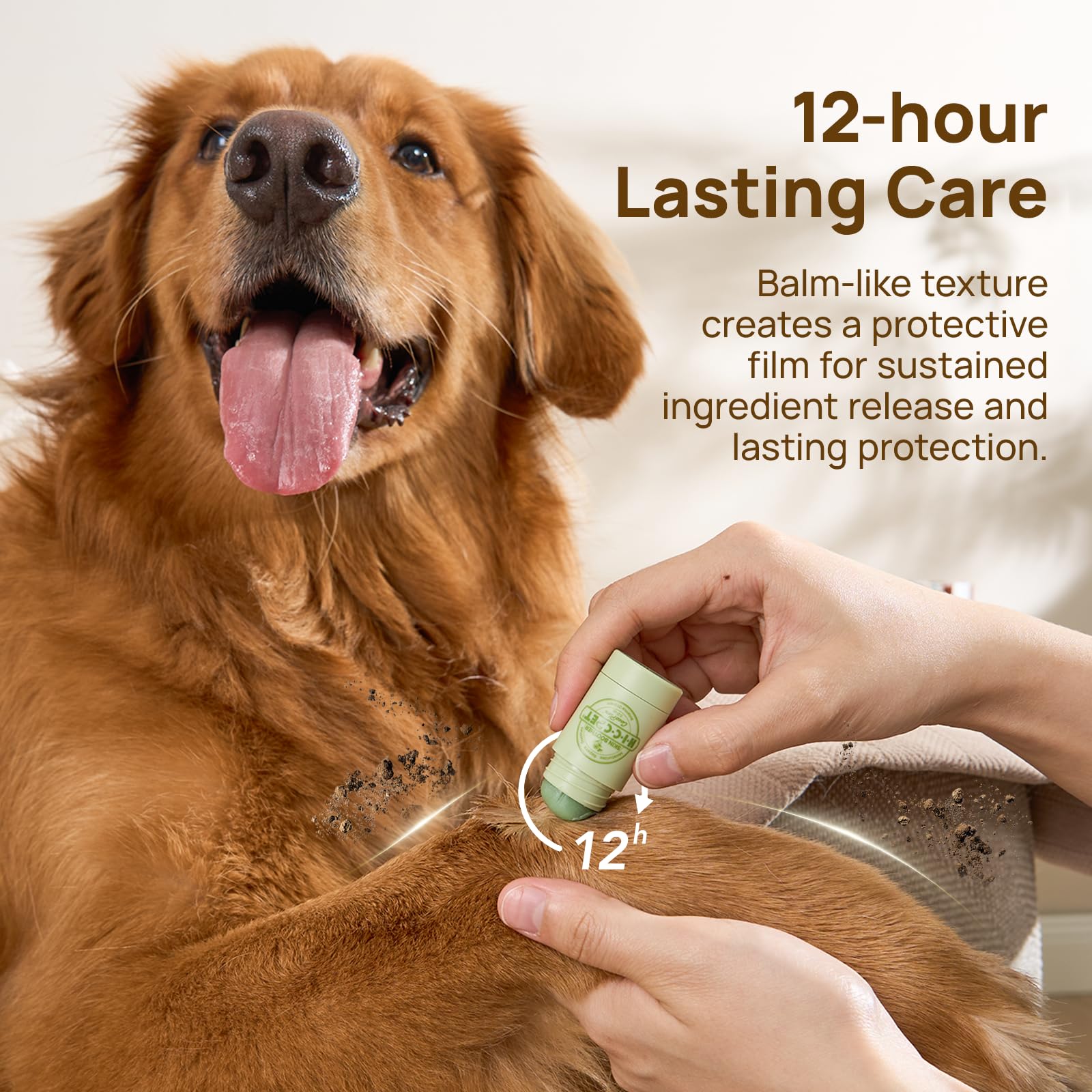 HICC PET Skin Balm-dog-paw-application demonstrates on-the-go soothing during outdoor adventures.