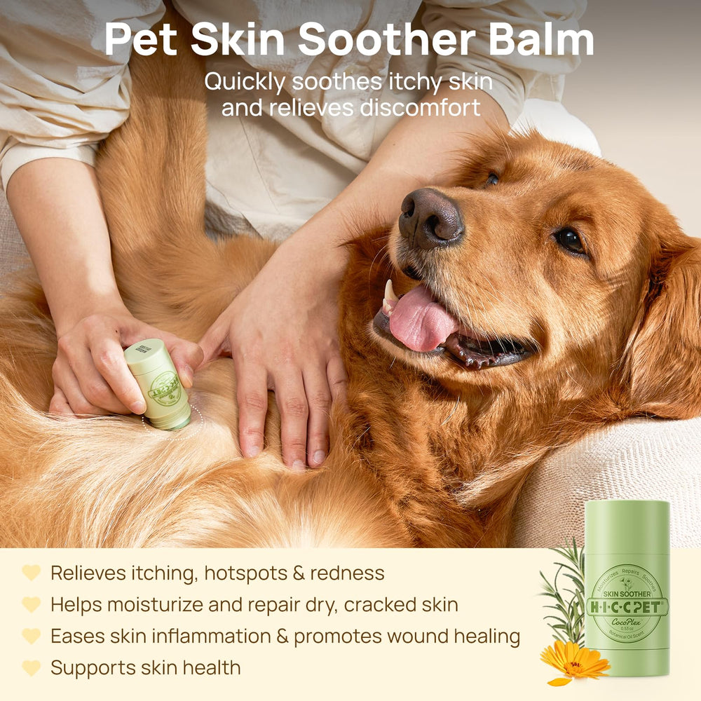 HICC PET Skin Balm being applied directly with twist-top for mess-free use.