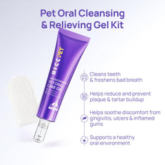 HICC PET Teeth Cleaning Gel application on teeth and gums for easy care