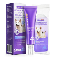 HICC PET Teeth Cleaning Gel tube close-up for easy at-home care
