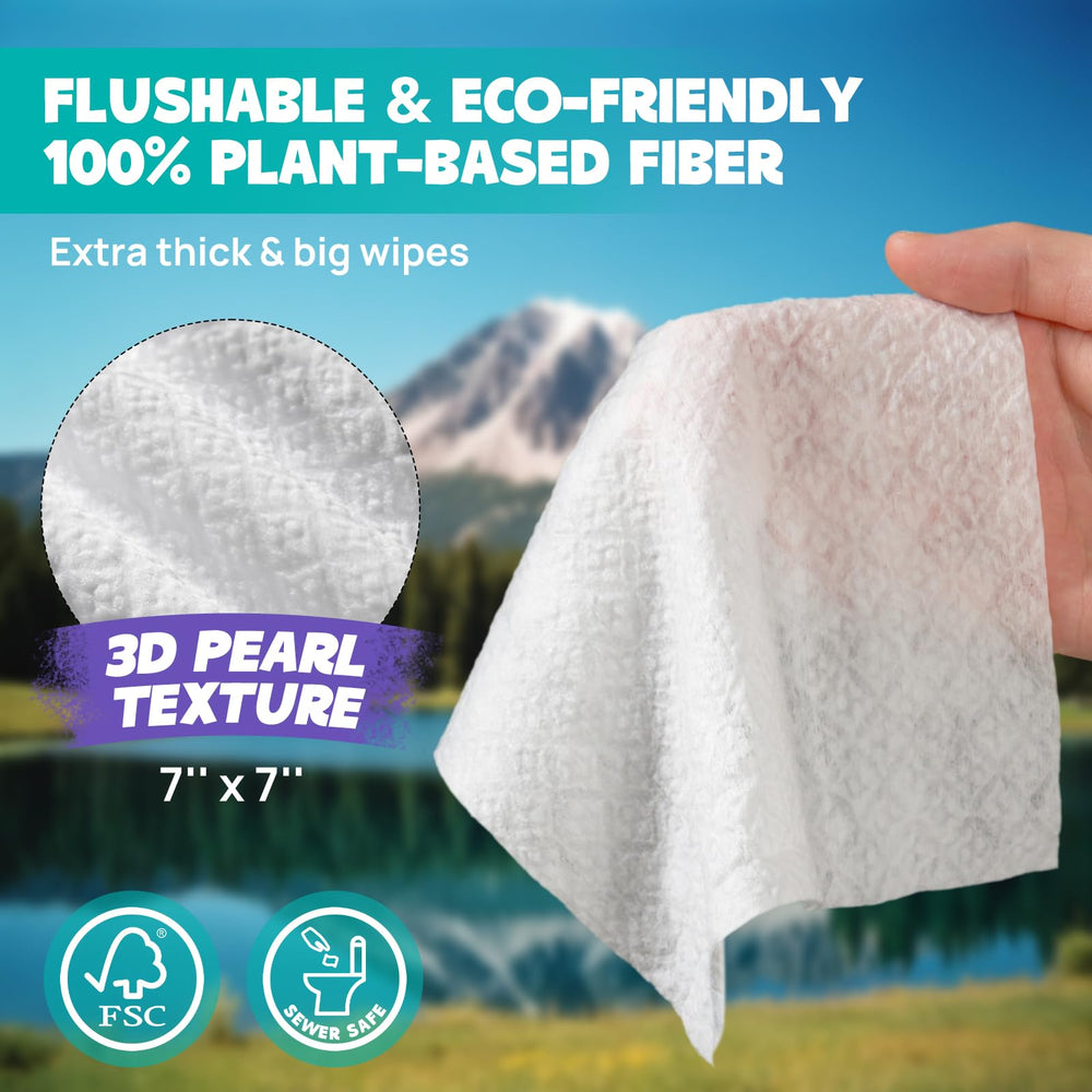 HICC PET Wipes crafted from 100% plant-based Lyocell eco-fiber.