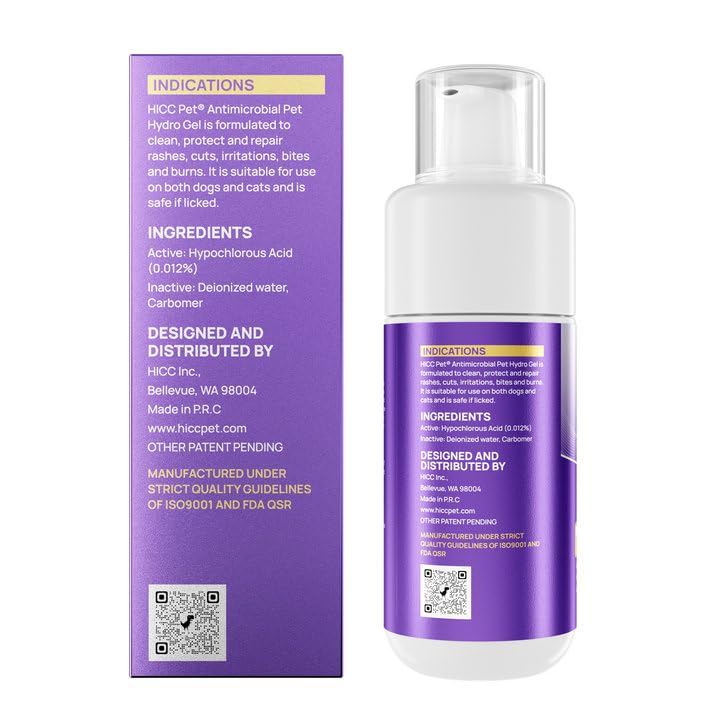 HICC PET PRUE HOCl ingredient close-up emphasizing proven-quality formula