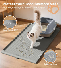 HICOOI waterproof silicone surface resists moisture and stains for easy clean-up.