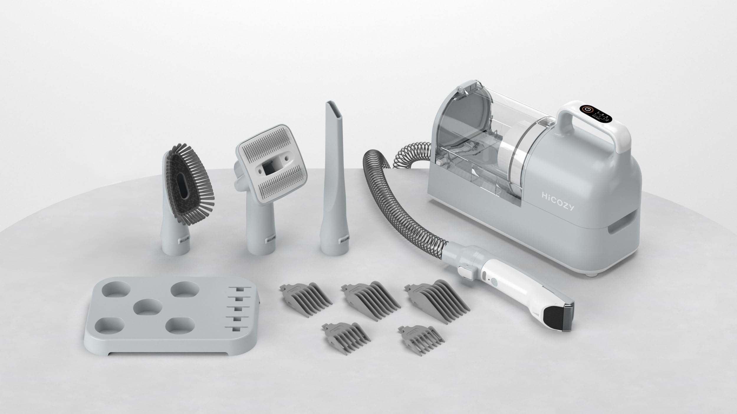 Hicozy S1+ 2L dust cup shown with easy, mess-free emptying