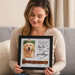 Hicustore pet urns keychain close-up as portable keepsake for a dog's ashes