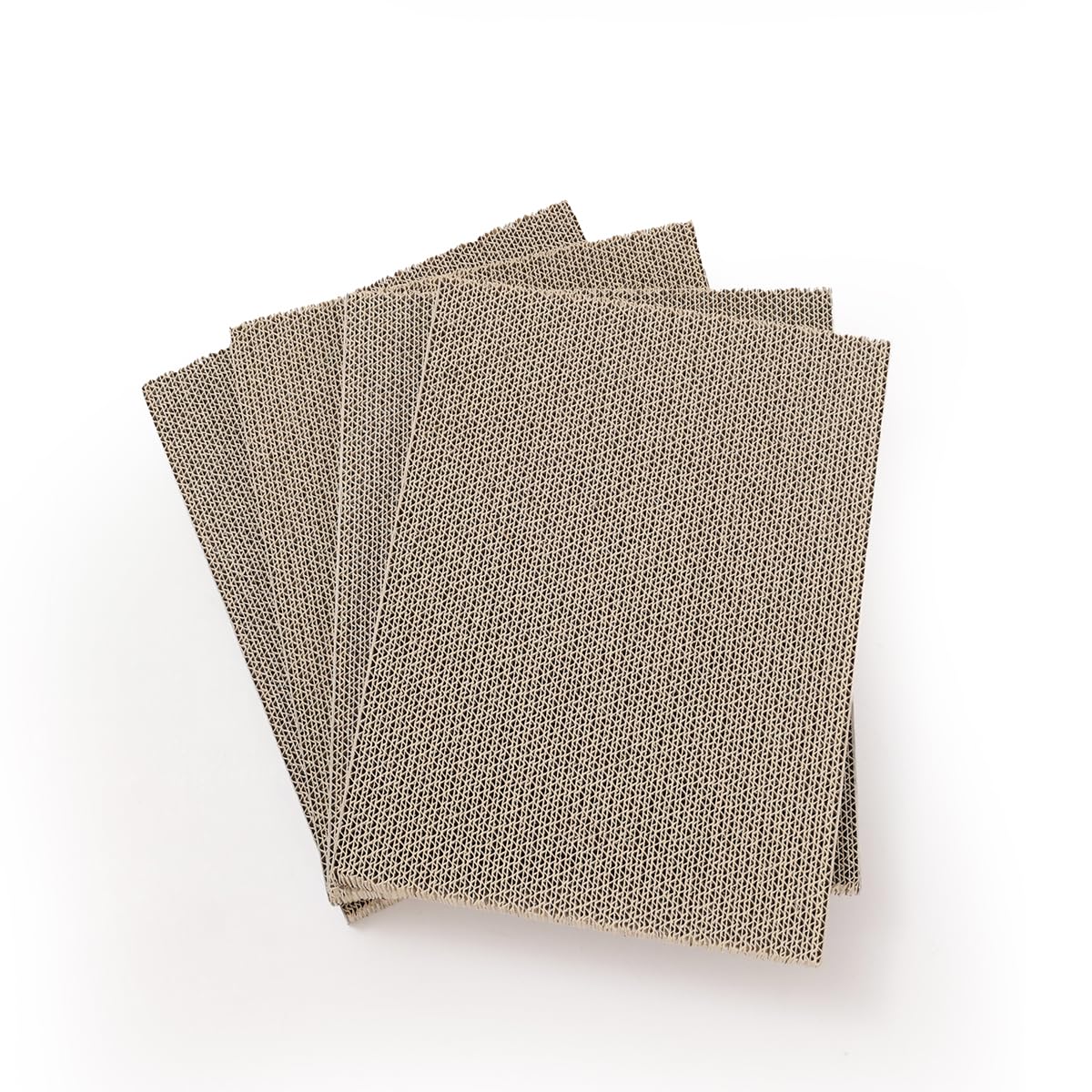 Hide & Scratch durable cardboard texture emphasizes chew-friendly, long-lasting material.