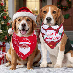 Hidnvefen paw print design bandana for daily walks and play