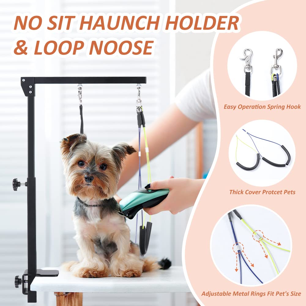 HIDOG grooming arm folded for compact storage between sessions