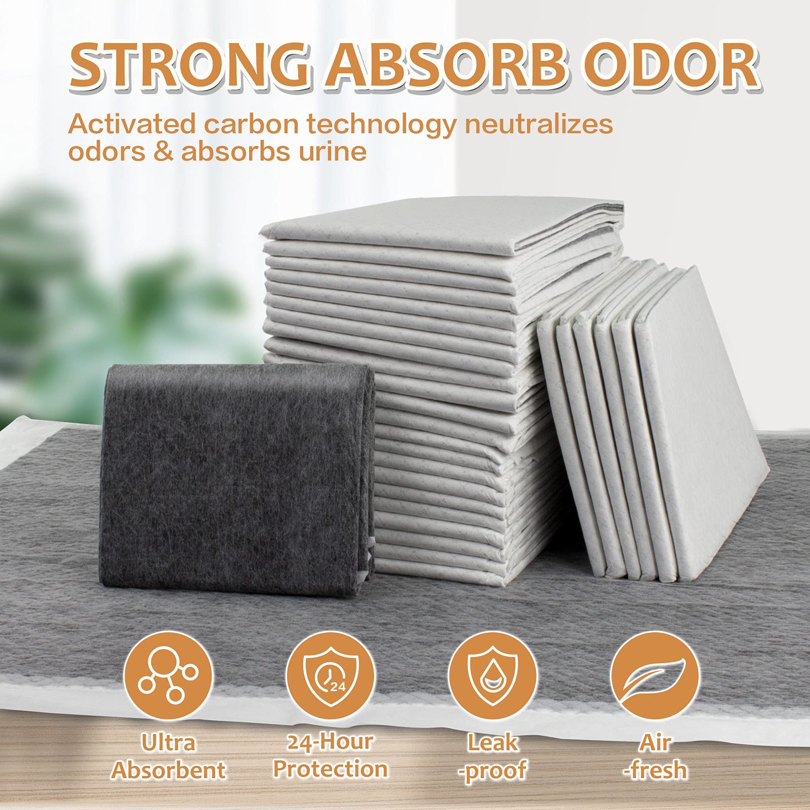 HIDOGGYLD Charcoal Dog Pee Pad with six layer design for high absorbency