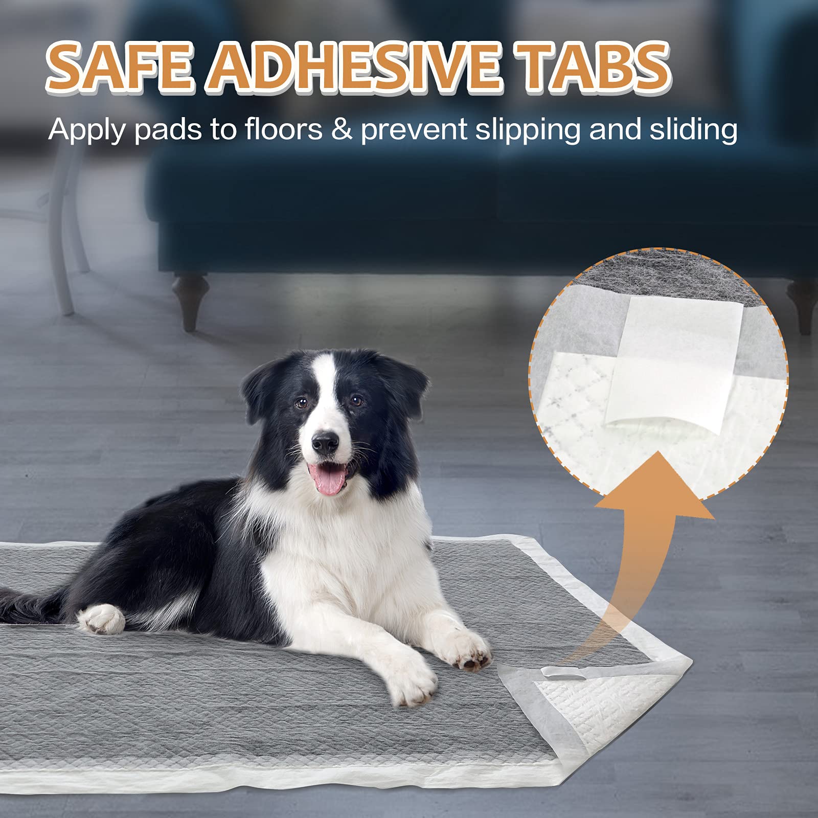 HIDOGGYLD Charcoal Dog Pee Pad dries quickly and absorbs odors