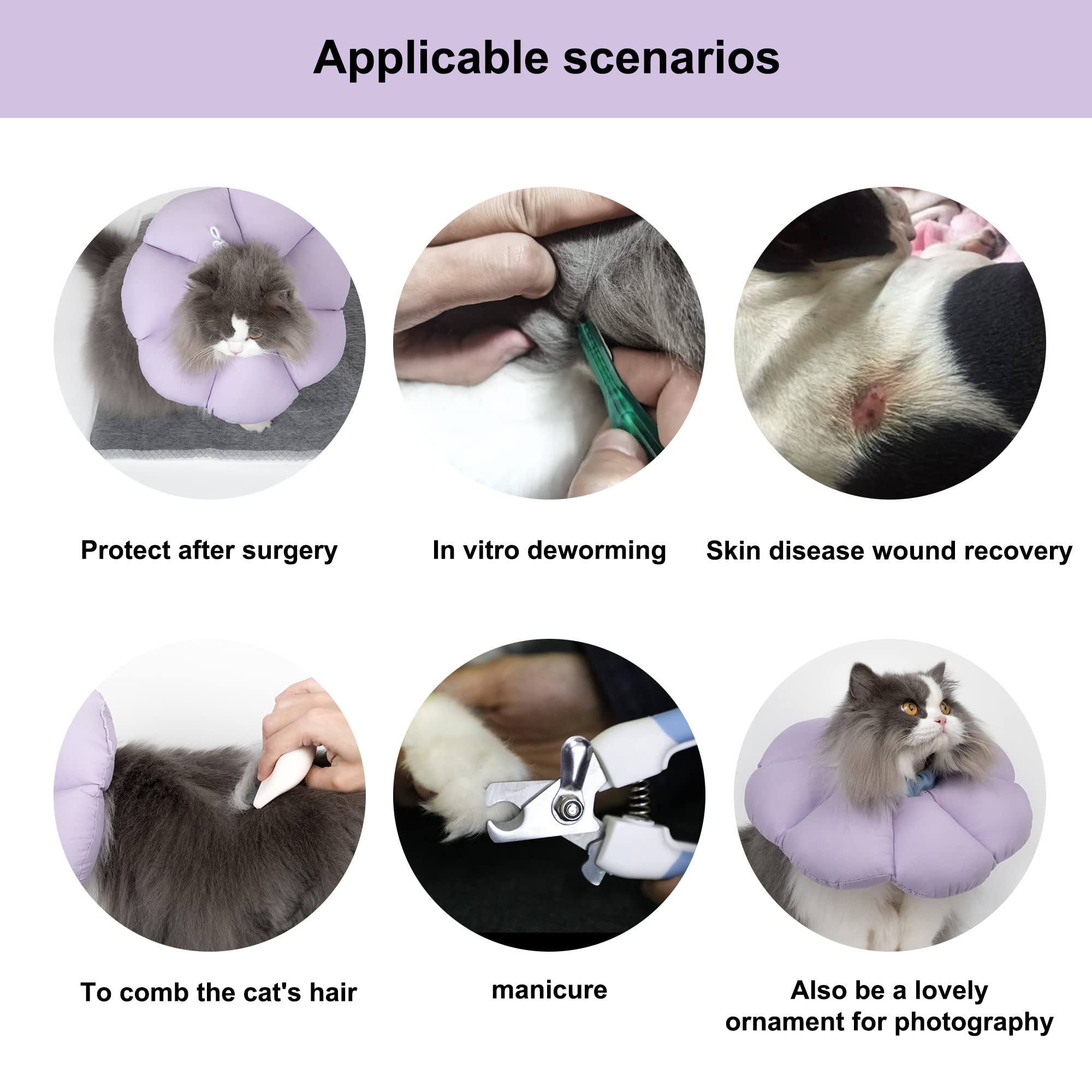 H HIDREAM cat cone supports nail trimming and grooming sessions safely