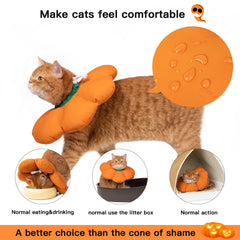 H HIDREAM cat cone collar soft waterproof material keeps wounds dry.