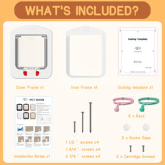 HIDROSIL cat door installation template helps quick, precise mounting