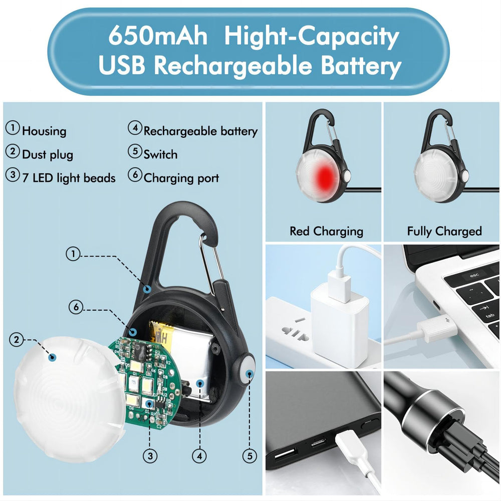 HIFORT lightweight dog collar light at 0.03 pounds for comfortable wear