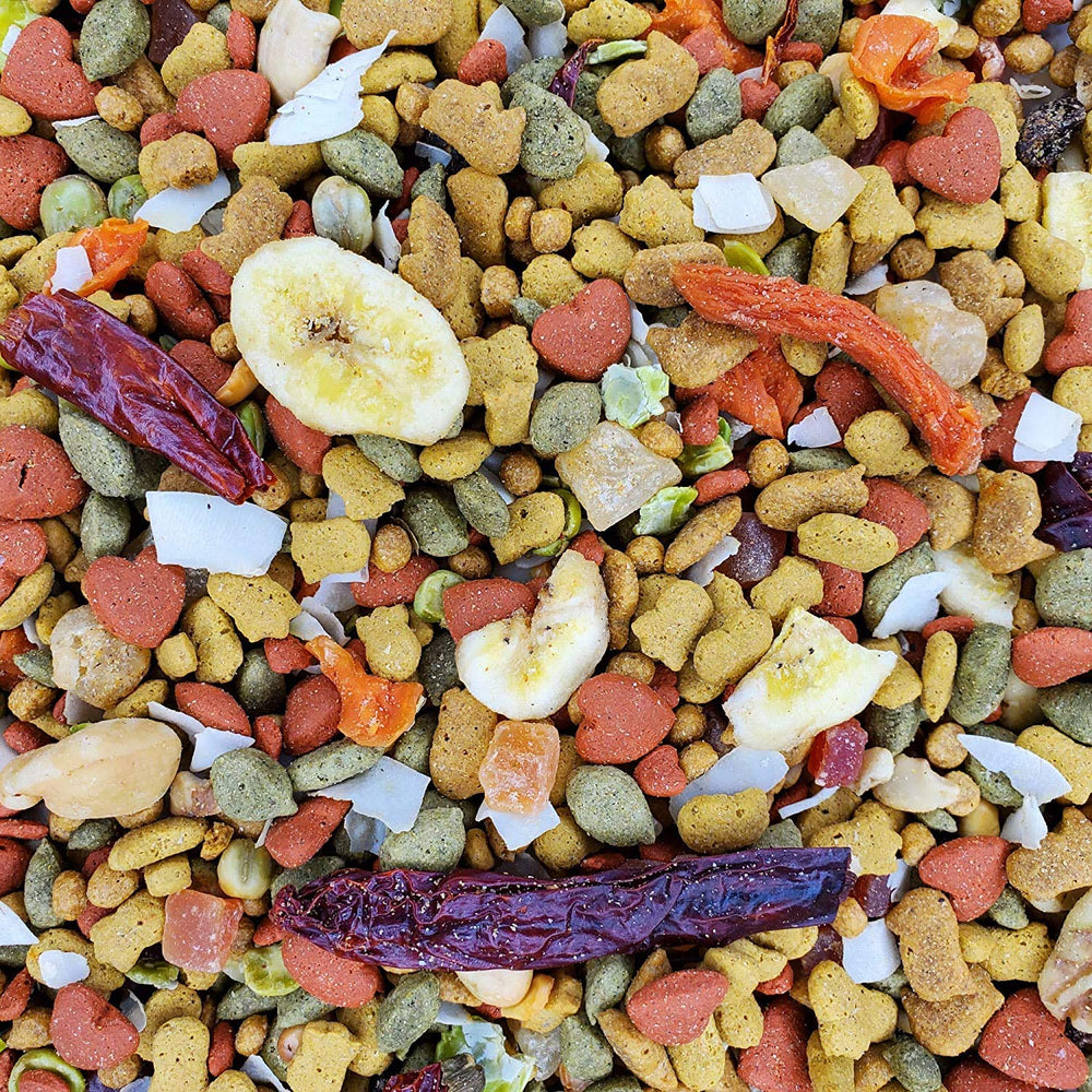 Higgins inTune Harmony ingredient closeup highlights pineapple, cashews, peas for flavorful nutrition.