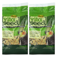 Higgins Vita Seed Natural Blend Cockatiel Food 2-Pack product image showing nutrient-rich mix for balanced cockatiel nutrition
