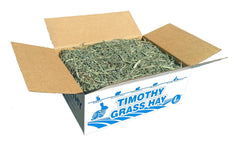 High Desert second cutting timothy hay in 4 lb box supports daily grazing for rabbits
