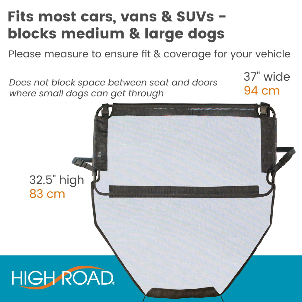 High Road barrier bottom cord anchors for stable coverage during drives.