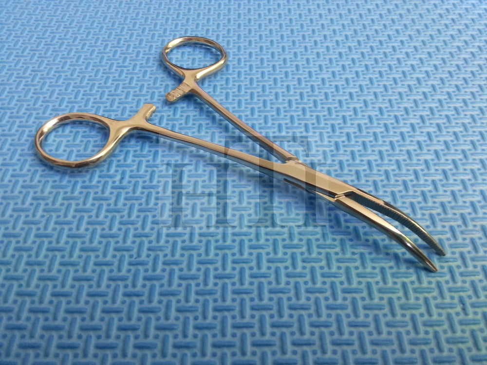HIGH TECH INSTRUMENTS HTI hair puller remover, curved stainless steel for precise, safe pet grooming.