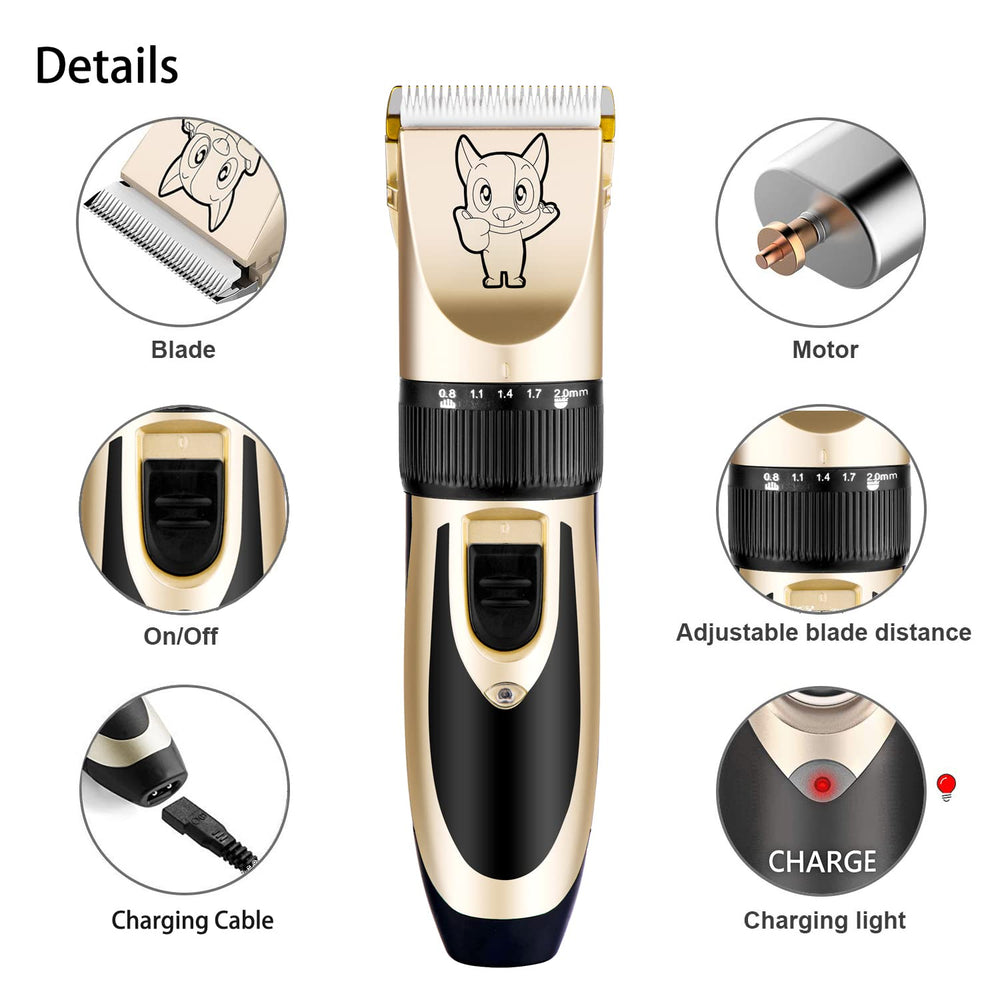 Highdas detachable guide combs allow quick changes and versatile styling.