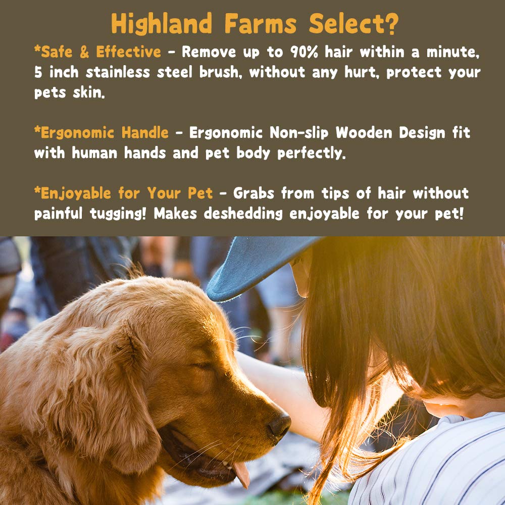 Highland Farms Select veterinarian-recommended routine checks during grooming