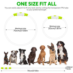Higo cuttable TPU dog collar lets you tailor the fit.