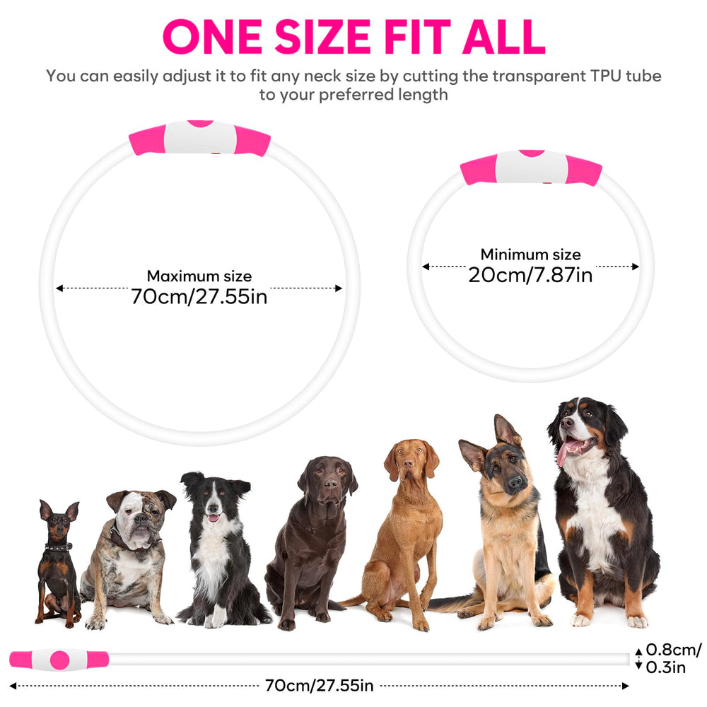 Higo adjustable neck collar for perfect, comfortable fit on any dog size.