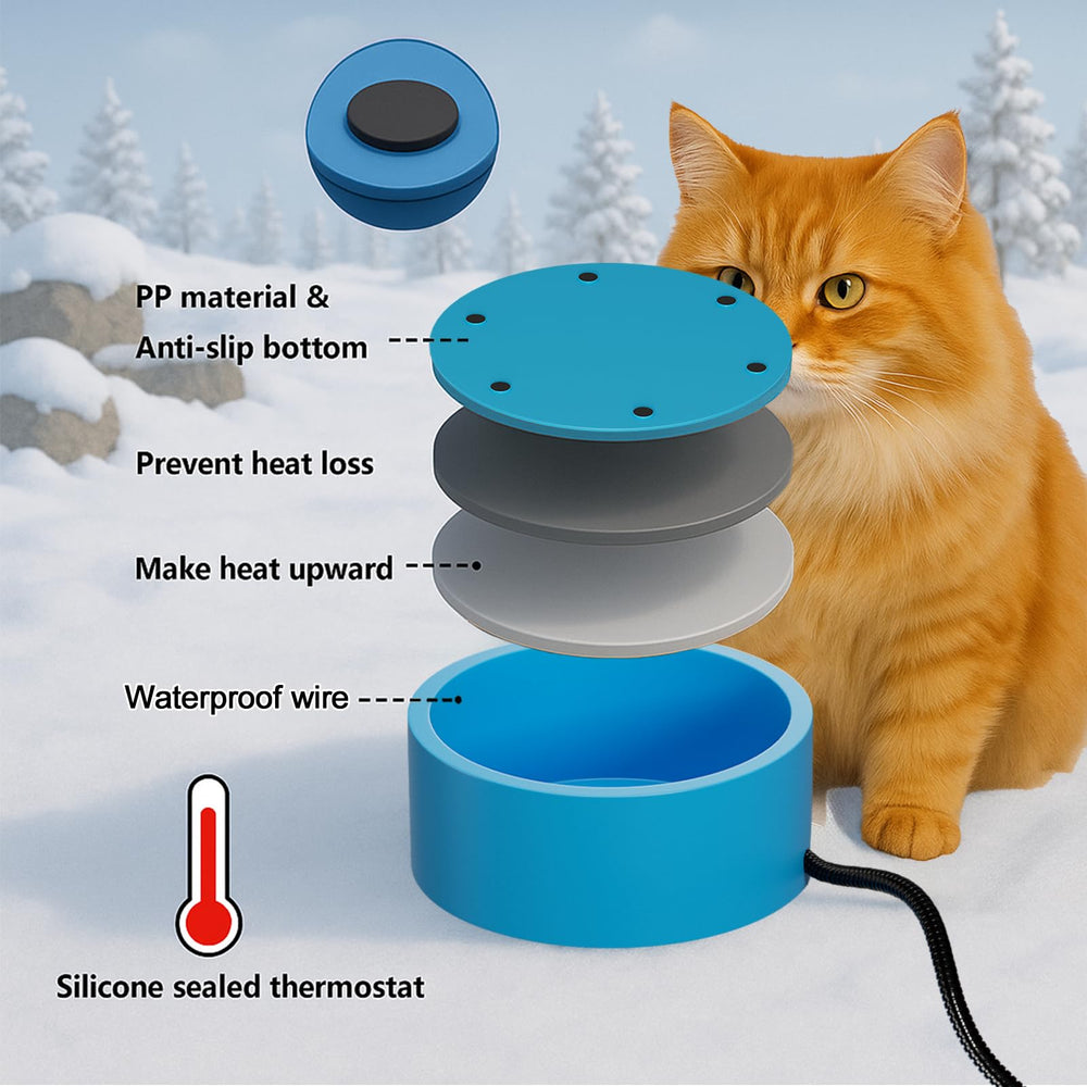Higoro 30W heater saves energy while keeping water unfrozen.