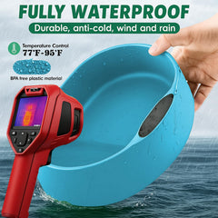 Higoro waterproof design protects against snow and rain while watering outdoors