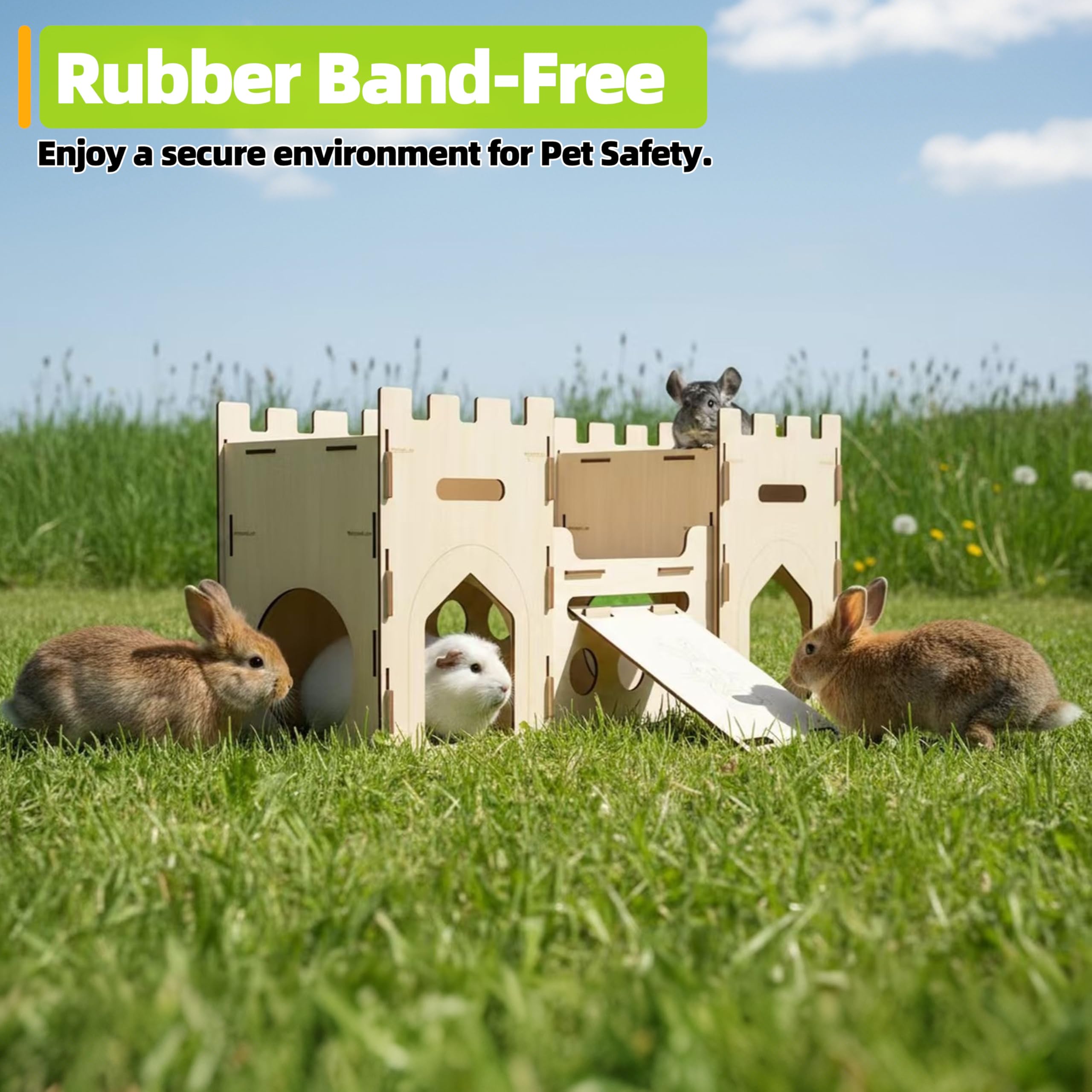 hiima-lex product-shot presents the complete multistory castle for pet homes