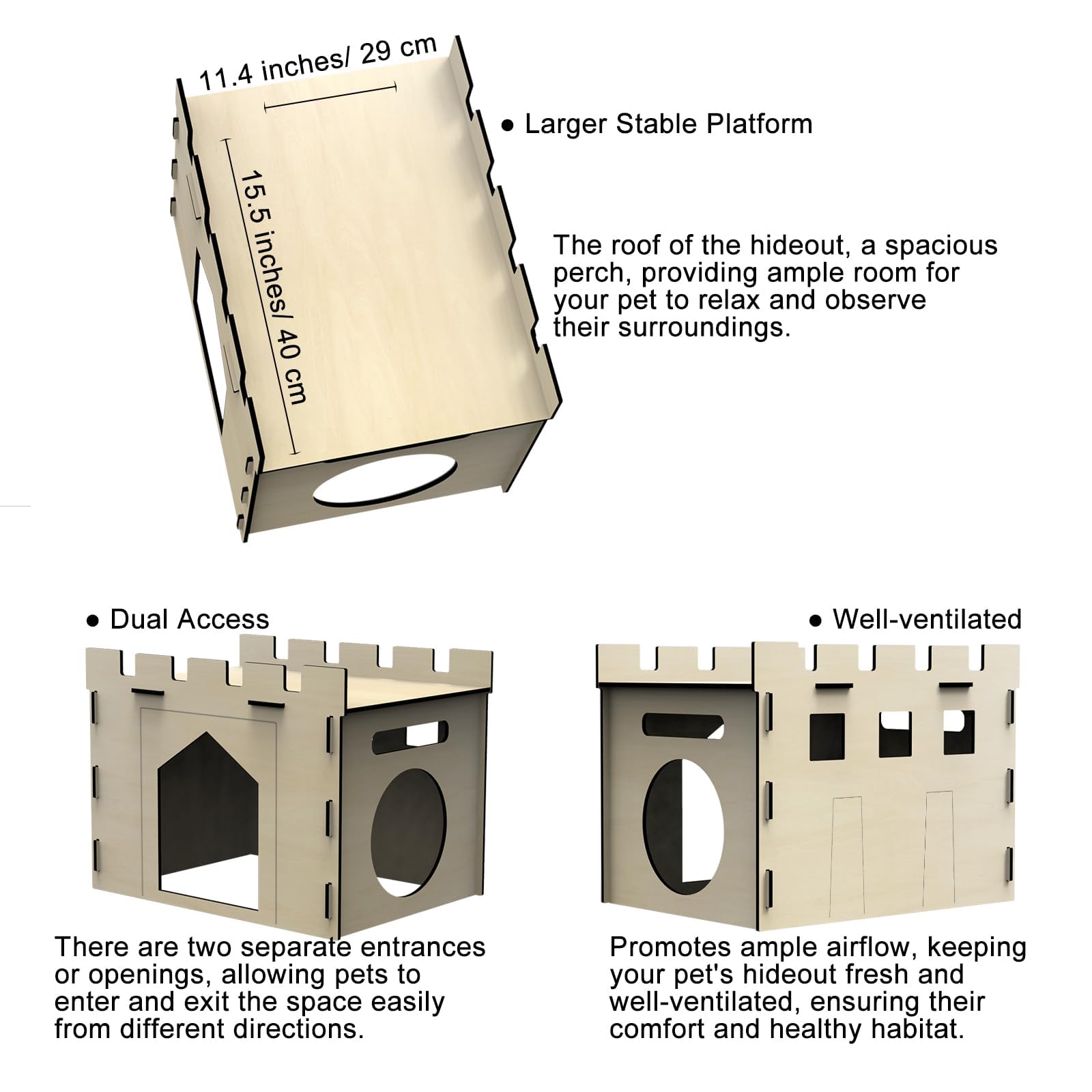 HIIMALEX large bunny house assembly is quick with five panels for setup.