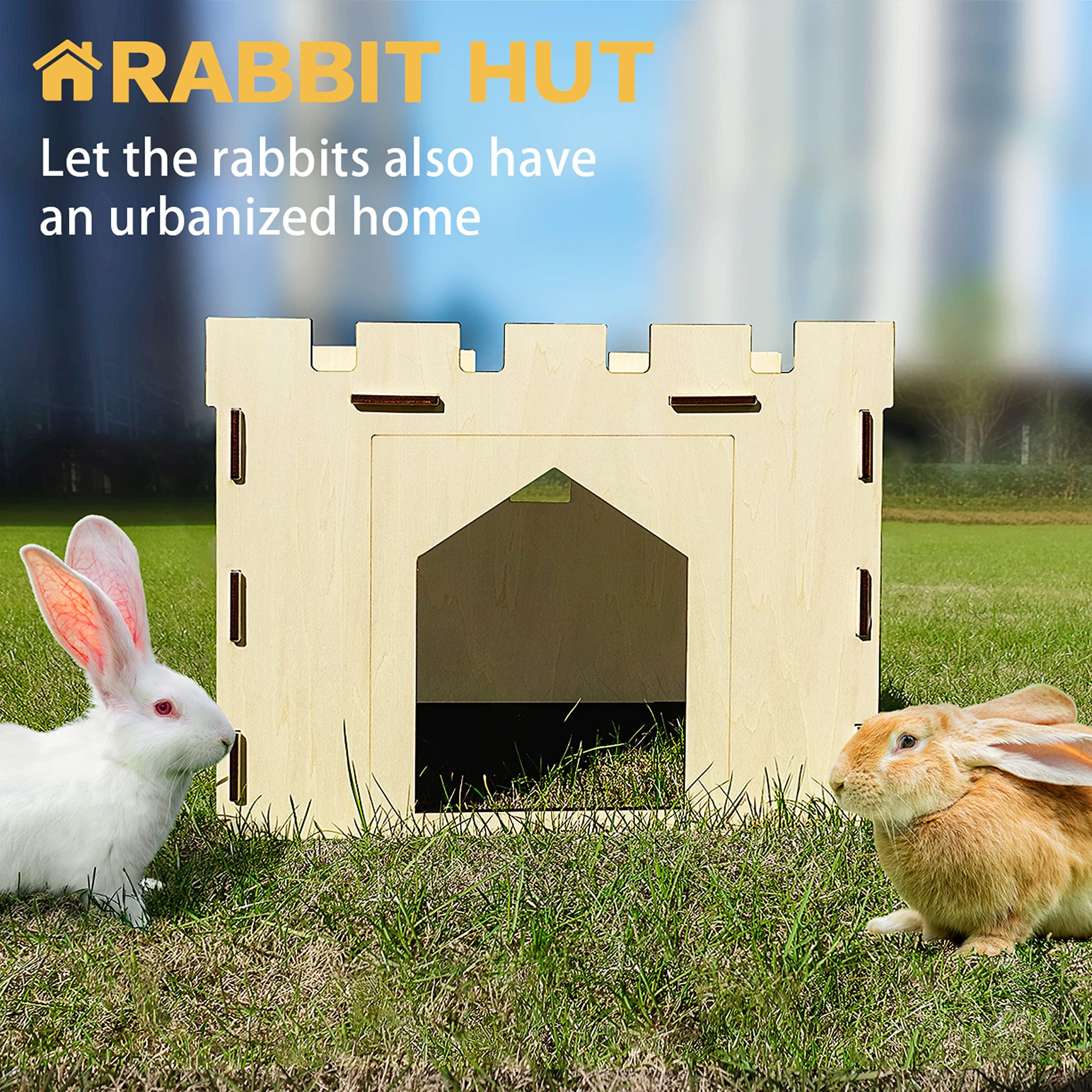 HIIMALEX durable bunny house supports pets of various sizes.