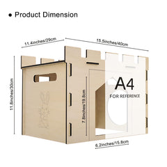 HIIMALEX large bunny house entrance shows easy access and roomy doorway for pets.