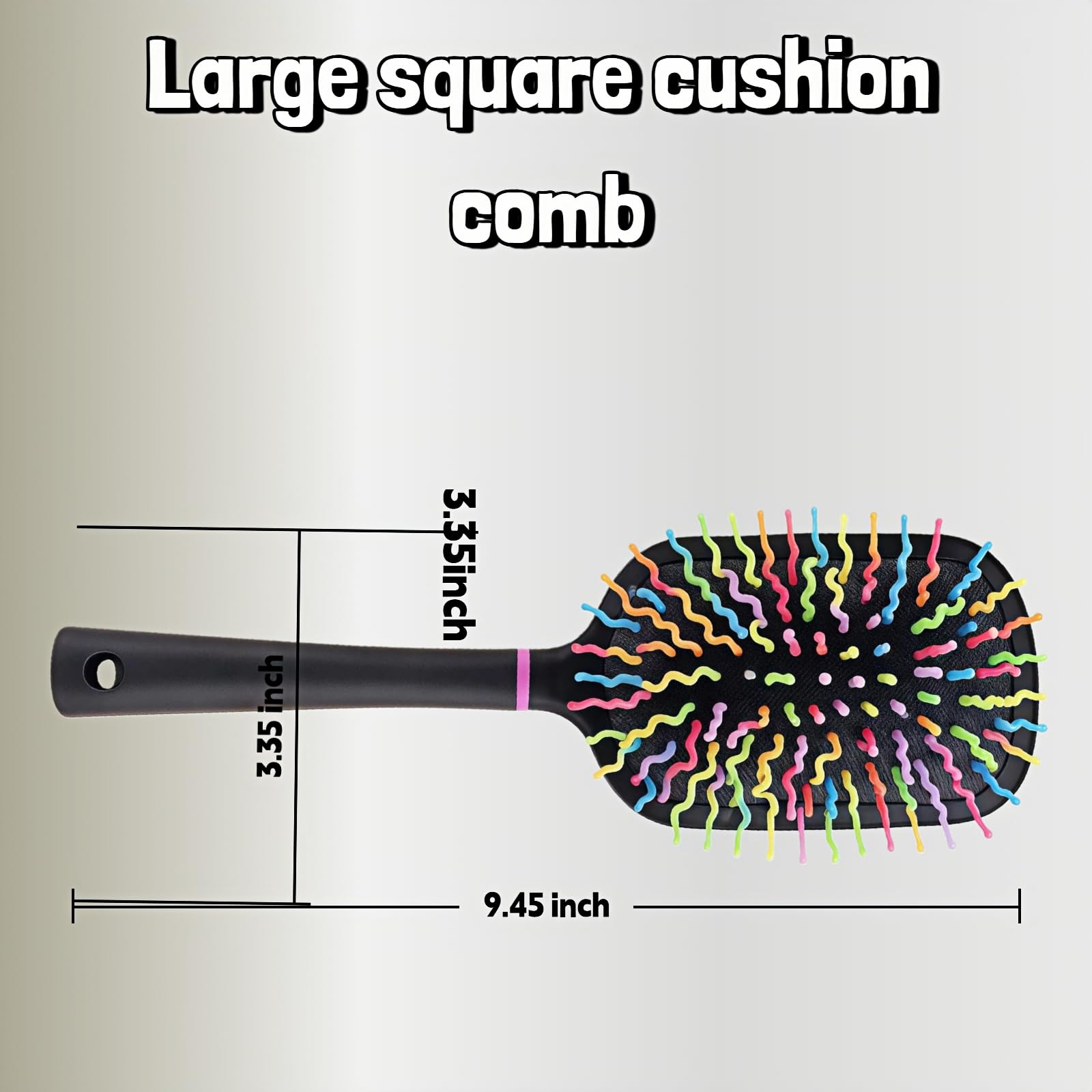 Hiiooweiyi high-low bristle structure protects hair cuticle during brushing