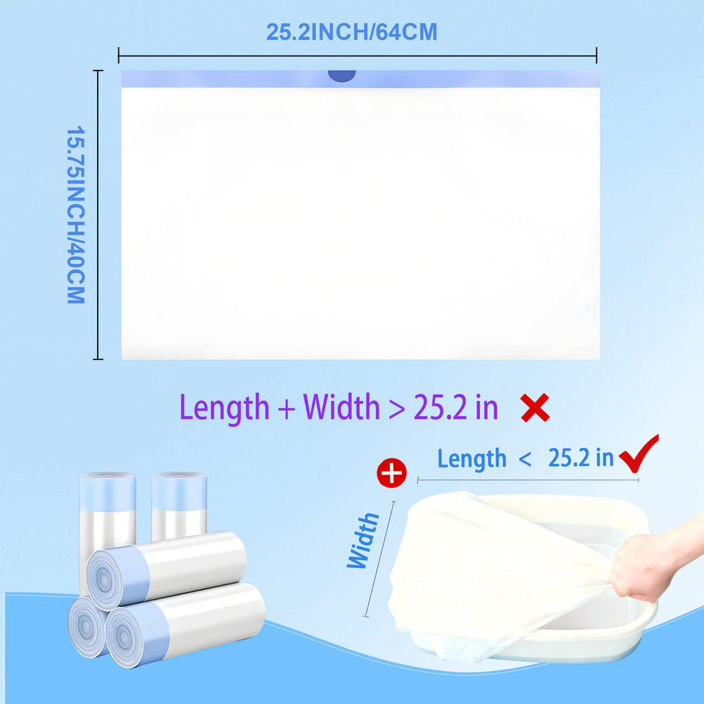 HIITYFF litter box liner drawstring top enables easy disposal