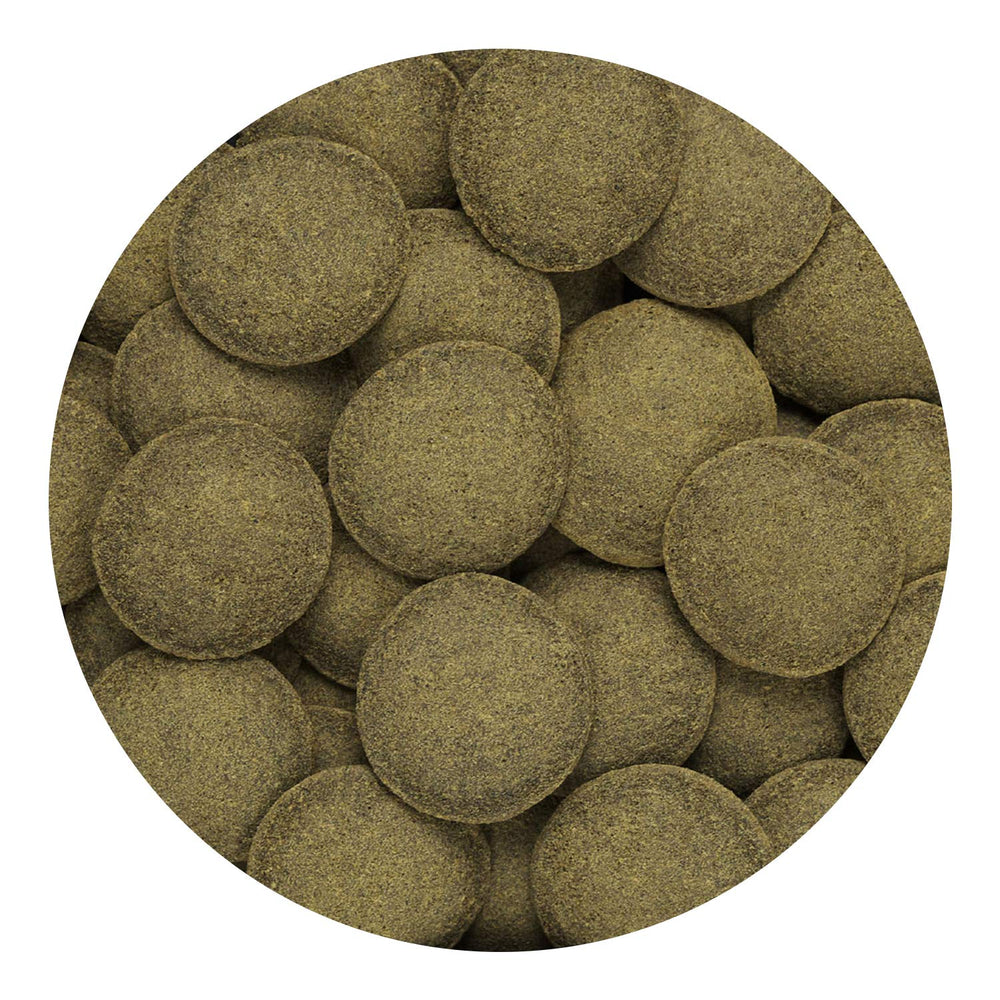 Hikari algae wafers in tank demonstrate non-clouding, stable water without dissolution.