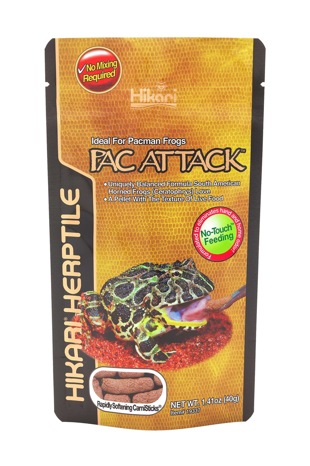 Hikari Pac Attack food for Pacman frogs in bag supports balanced nutrition
