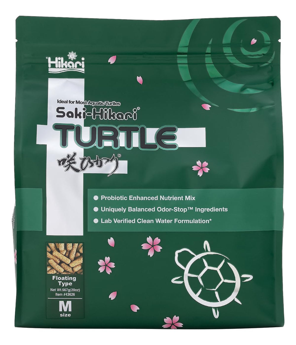 Hikari Saki-Turtle Sticks 20oz bottle — easy-to-use turtle snack.