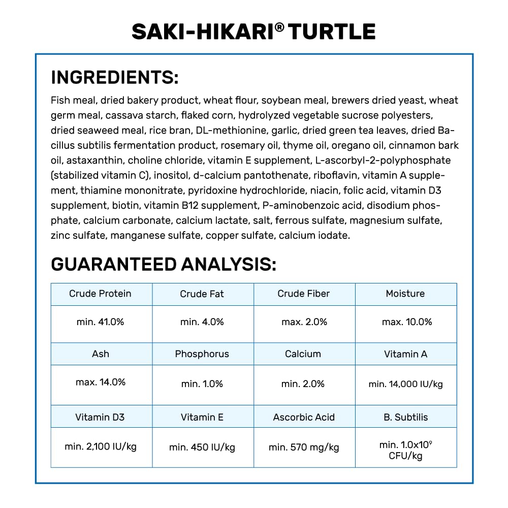Hikari Saki-Turtle Sticks serving bowl setup for easy turtle feeding.