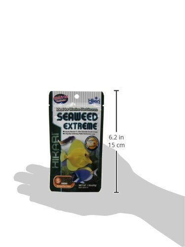 Hikari Seaweed Extreme pellets feeding to damsel fish supports herbivore diet variety