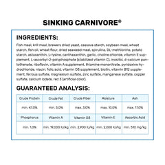 Hikari Sinking Carnivore Pellets shown as parasite-free nutrition option.