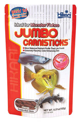 Hikari Tropical Jumbo Carnisticks packaging close-up shows brand quality.