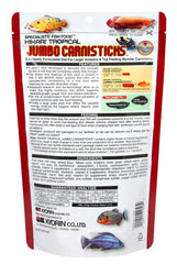 Hikari Tropical Jumbo Carnisticks stick close-up highlights dense texture.