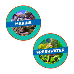 Hikari Ultimate Chloram-X aquarium scene illustrates ready-to-use water care in tanks