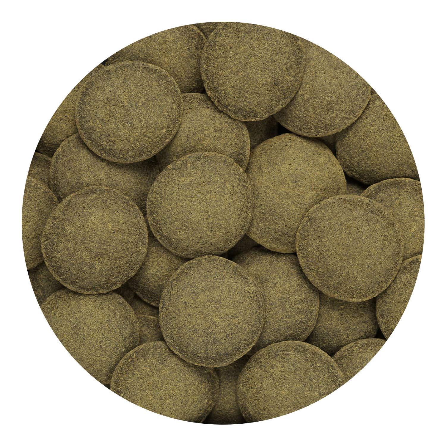 Hikari wafers resist dissolving to keep tank water clear.