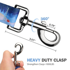 Hikiko leash features rotating 360-degree clasp to prevent tangling