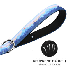 Hikiko nylon leash includes metal D-ring for accessories